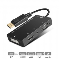 DisplayPort Display port To HDMI DVI VGA Audio Adapter 1080p HDMI Cable Converter For Computer Projector Notebook Laptop