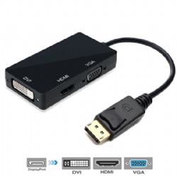 DisplayPort Display port To HDMI DVI VGA Audio Adapter 1080p HDMI Cable Converter For Computer Projector Notebook Laptop