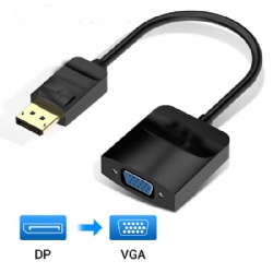 Displayport to VGA Adapter 1080P Display port Male to VGA Female Converter for Projector HDTV Monitor DP to VGA Adapter